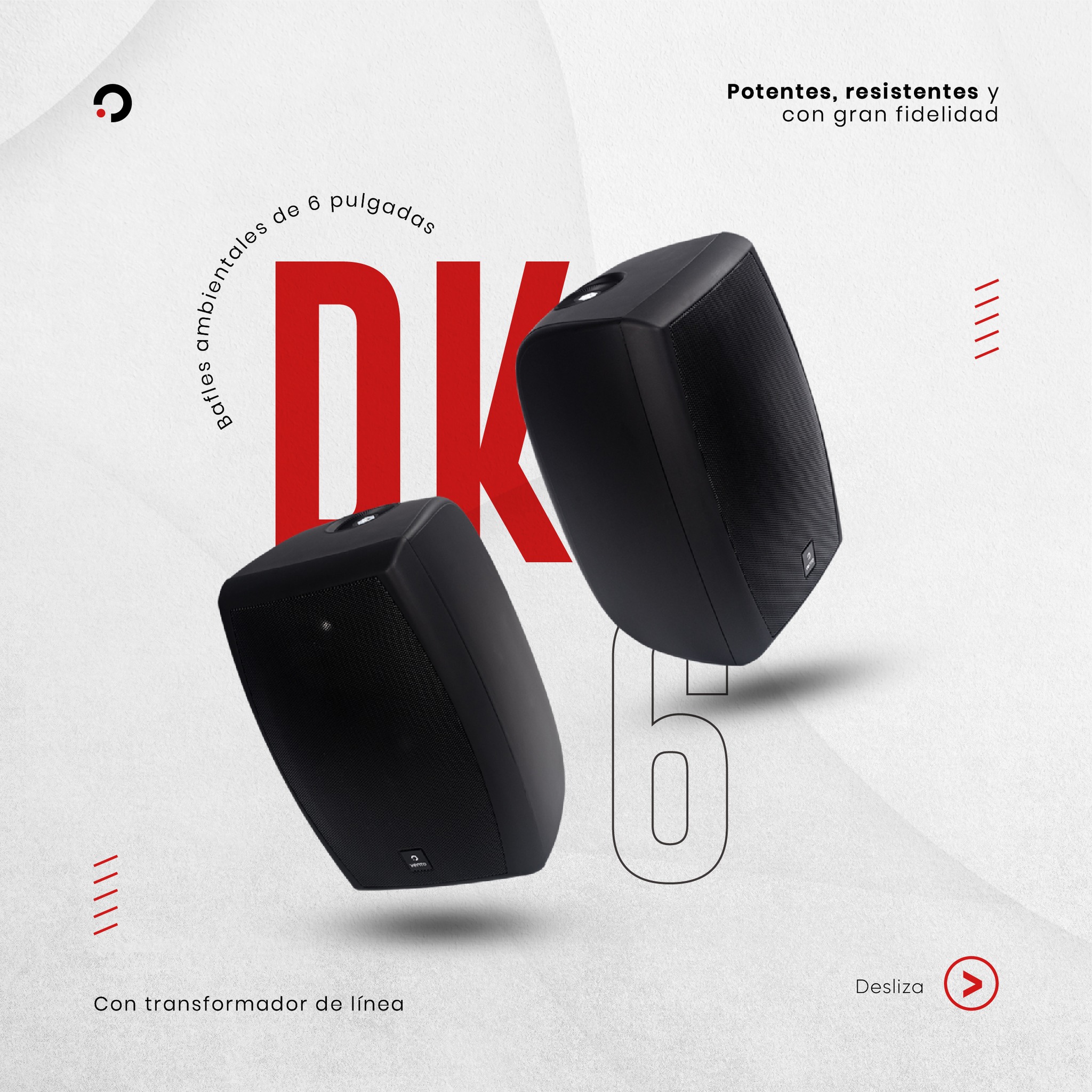 Vento - 🤩😎😉 Los Bafles Ambientales DK6 Negros de 6...