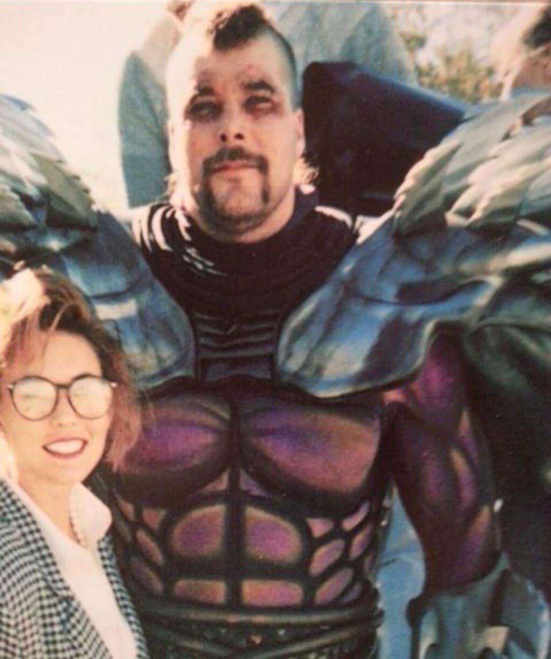 Nostalgia - Kevin Nash as Super Shredder on the set of Teenage Mutant ...