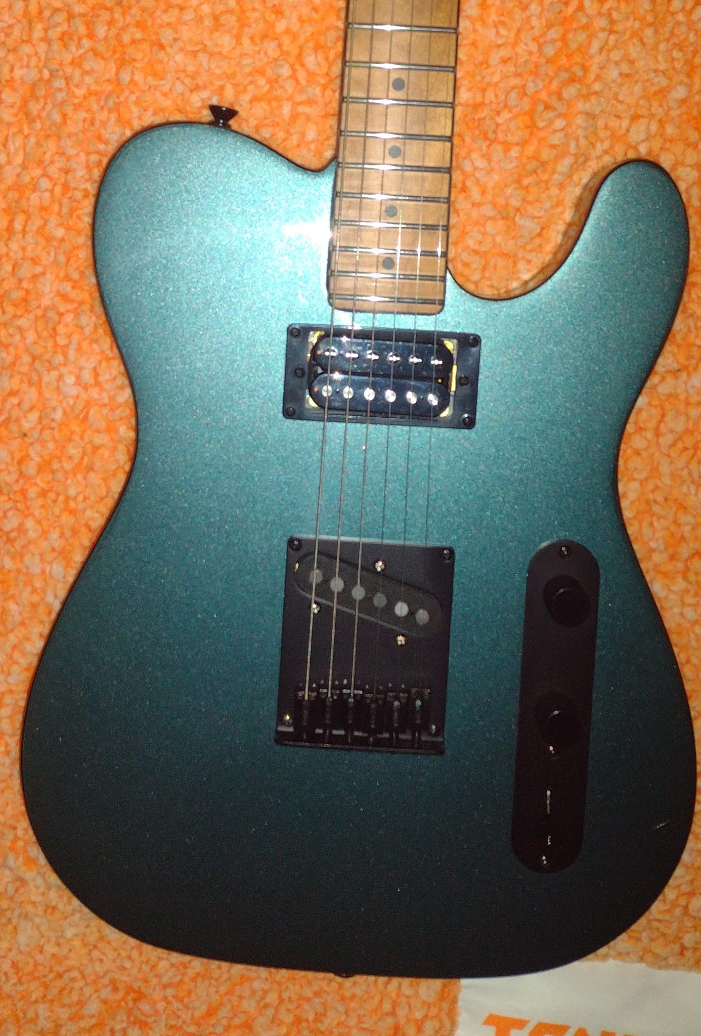 Squire Partscaster converted to Nashville Tele with Duncan humbuckers