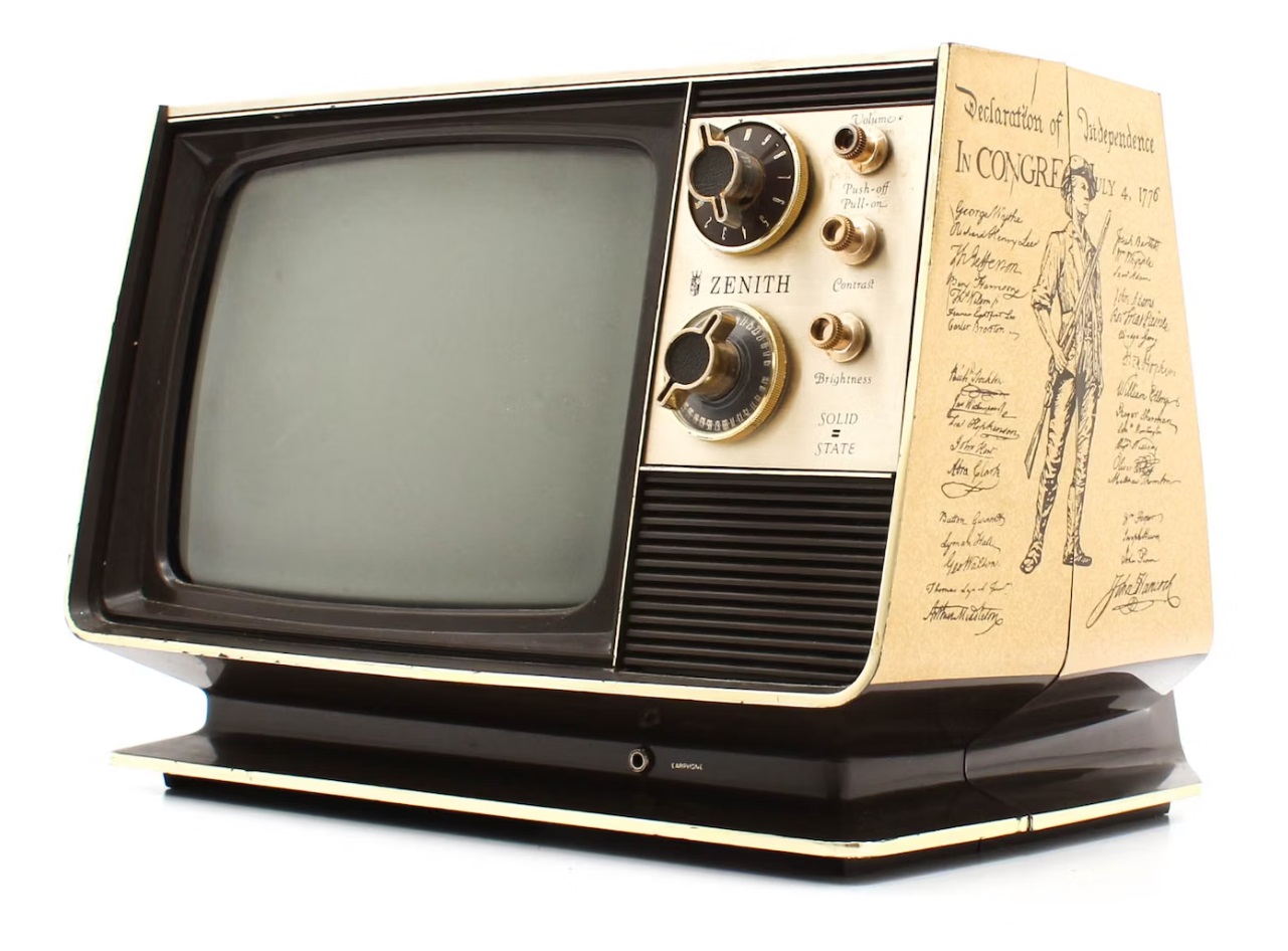 1976製テレビ 1976 Zenith TV, a special edition called 