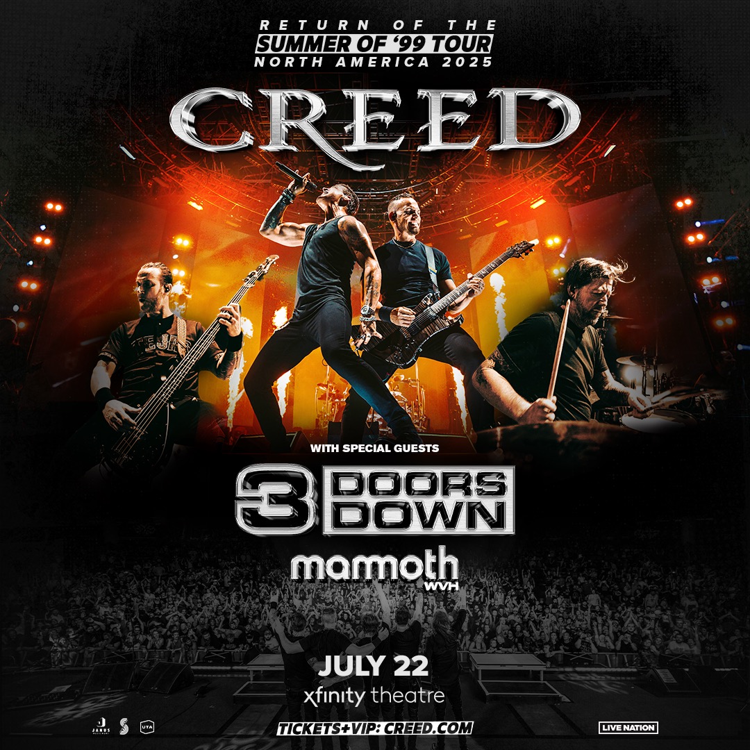 Xfinity Theatre - JUST ANNOUNCED! 🚨 Creed’s Summer of ‘99...