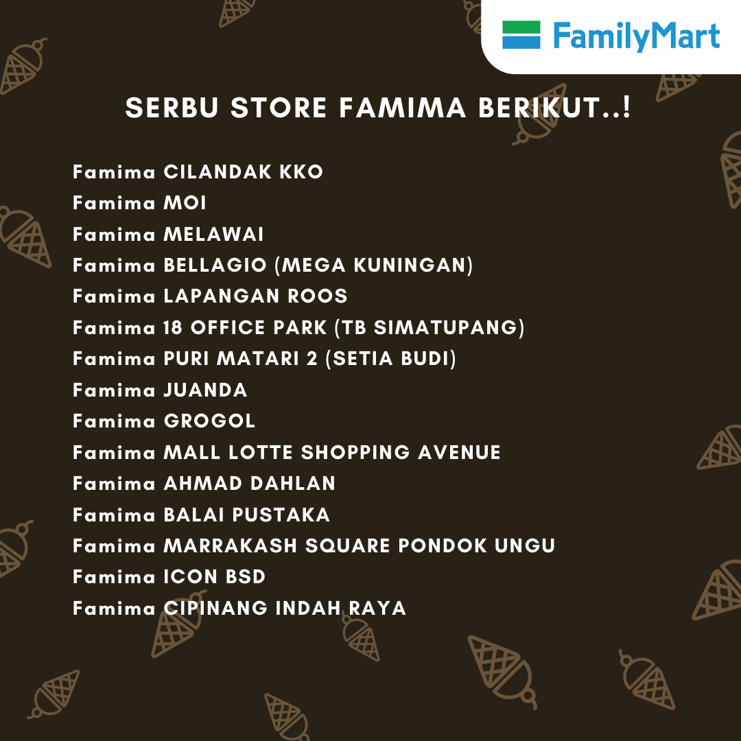 🎉🎉FAMI ICE BELGIAN CHOCOLATE IS... - FamilyMart Indonesia | Facebook