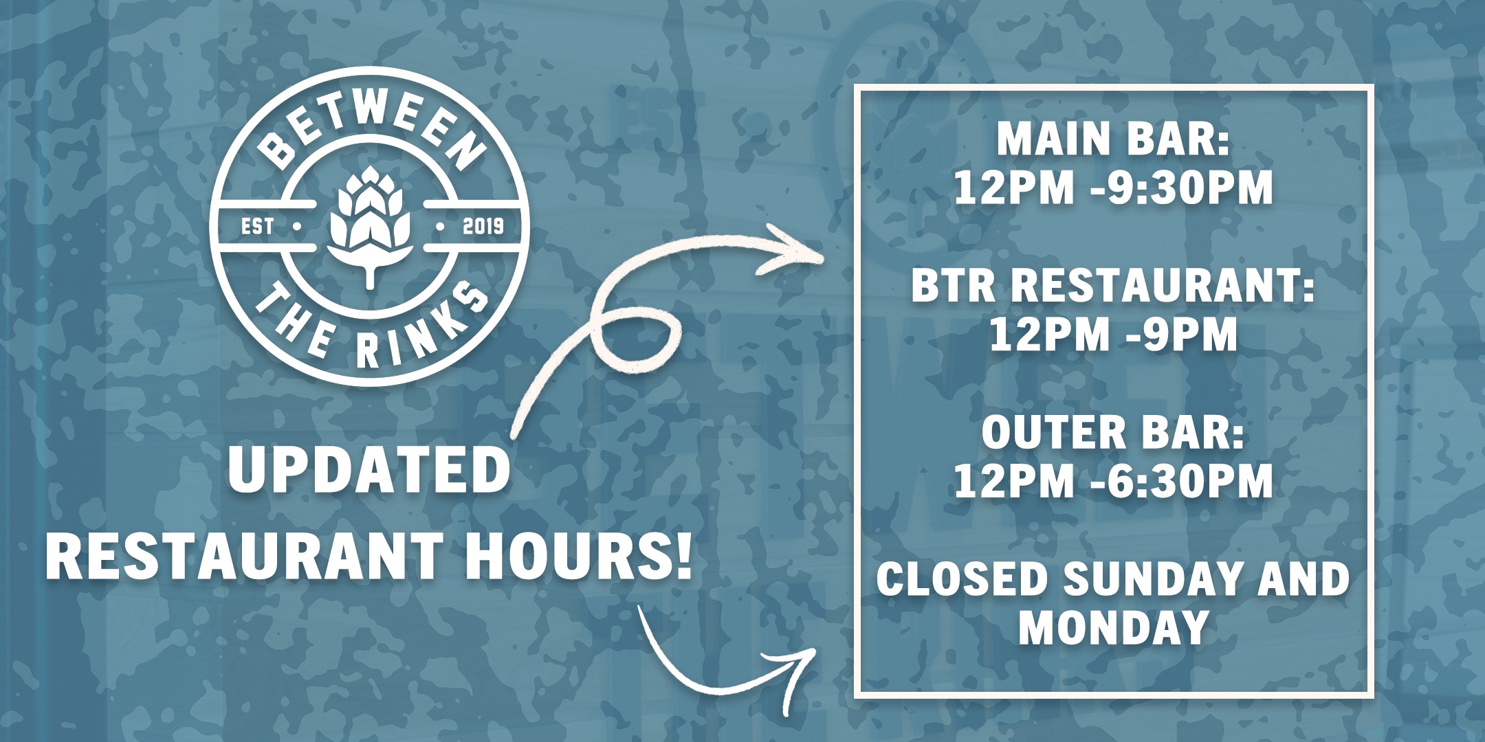 The hours for Between... - Great Park Ice & FivePoint Arena