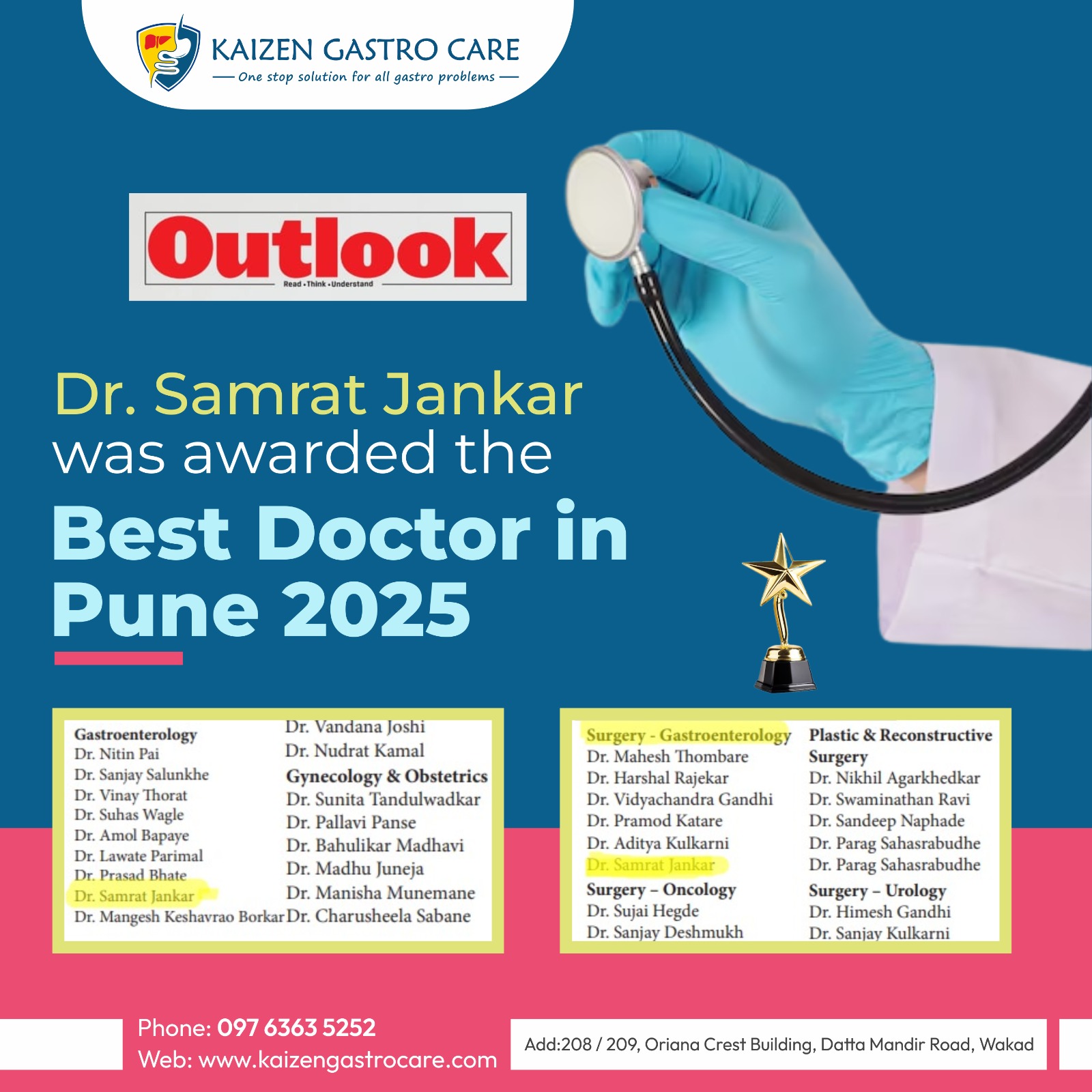 Kaizen - 🏆 Awarded Best Doctor in Pune 2025 🏆 Honored and thrilled to ...