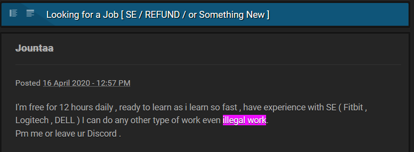 How to earn on dark web