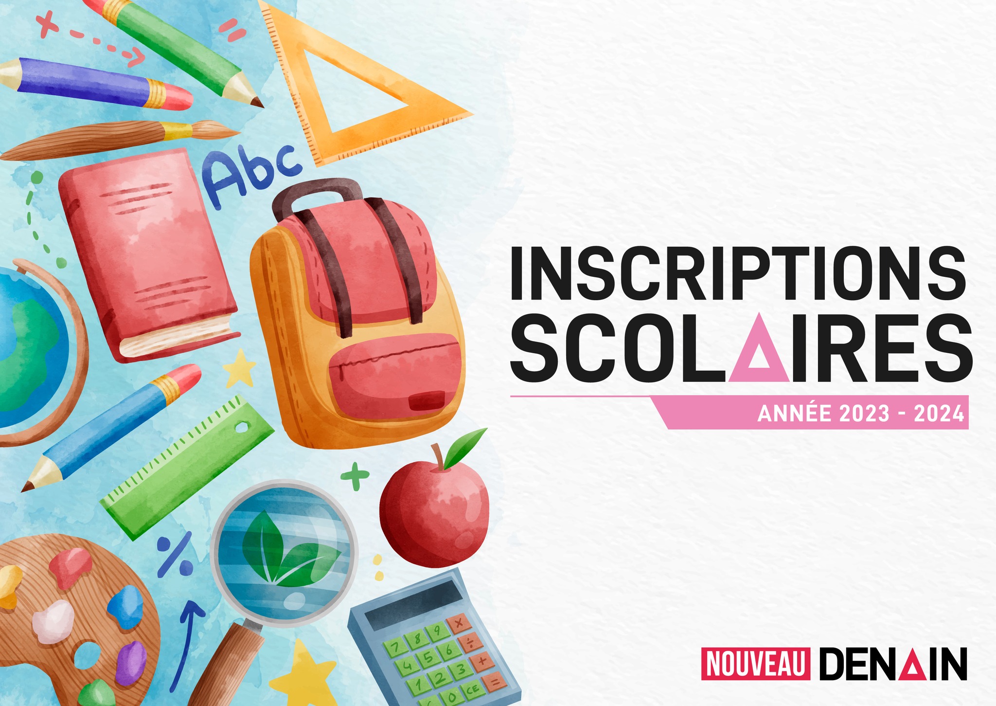 Ville de Denain - ️📙Inscriptions scolaires en vue ! Les...