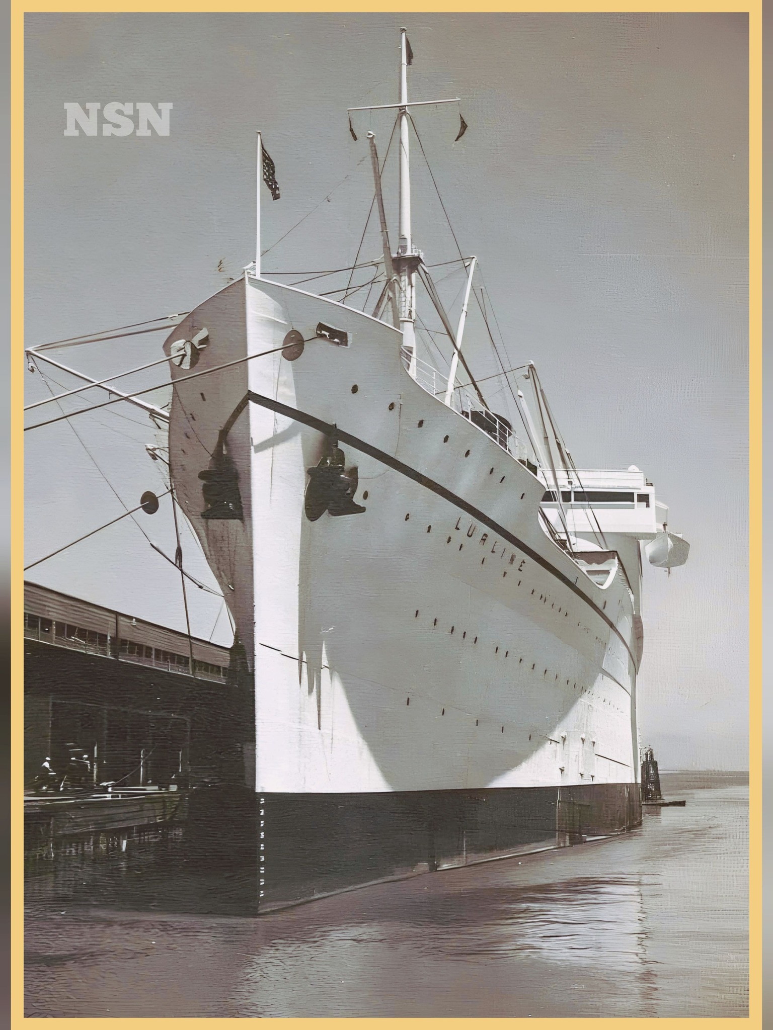 S.S. LURLINE 1948年 処女航海でのメニュー S.S. LURLINE 1948年 処女