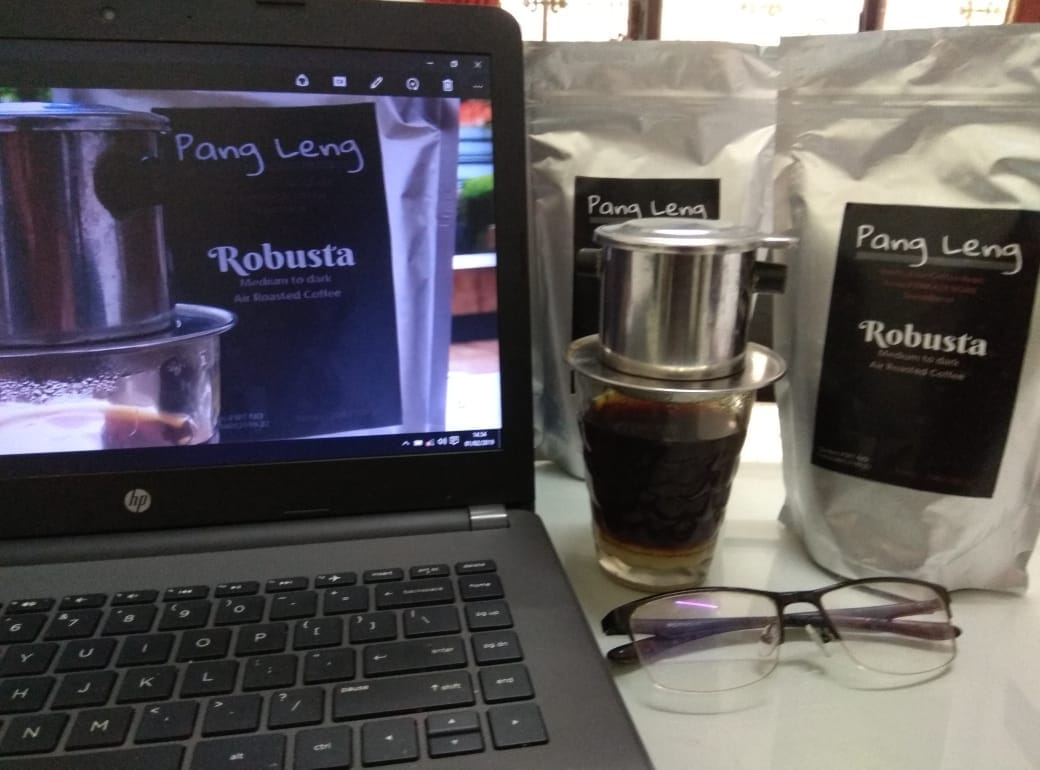 Pedagang kopi Robusta & Arabika, biji kopi jawa barat
