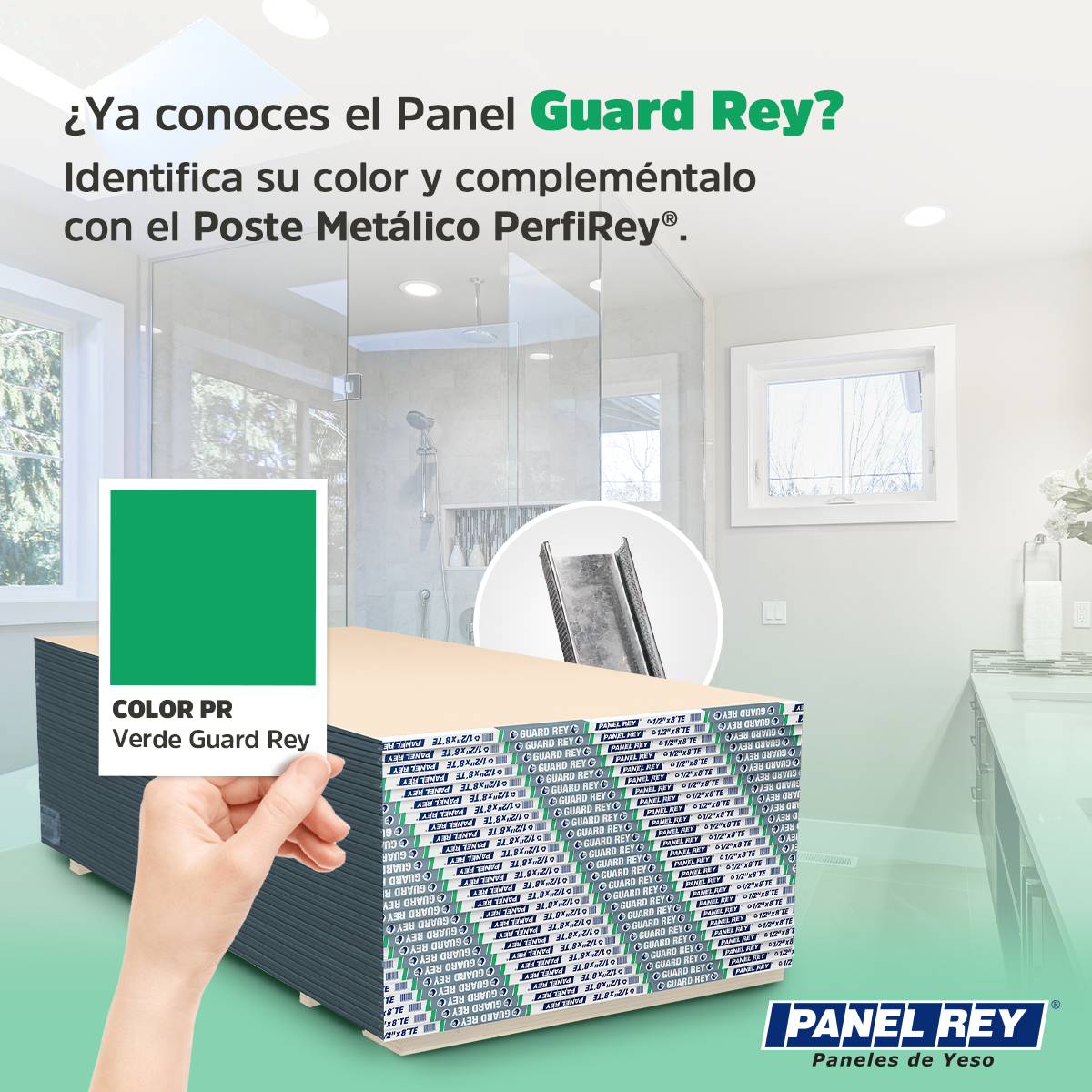 Panel Rey - El panel de yeso para muros Guard Rey es fácil...