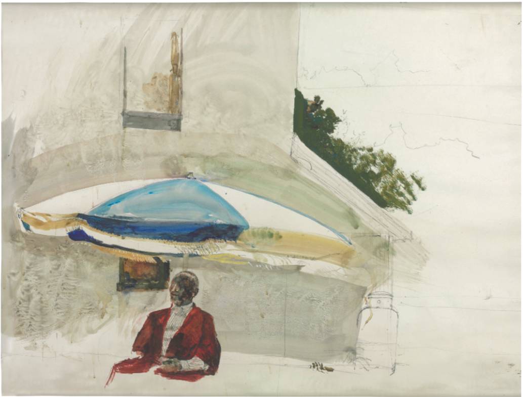 Andrew Wyeth's 1977 watercolor 'two family' depicts Winfield-Davis