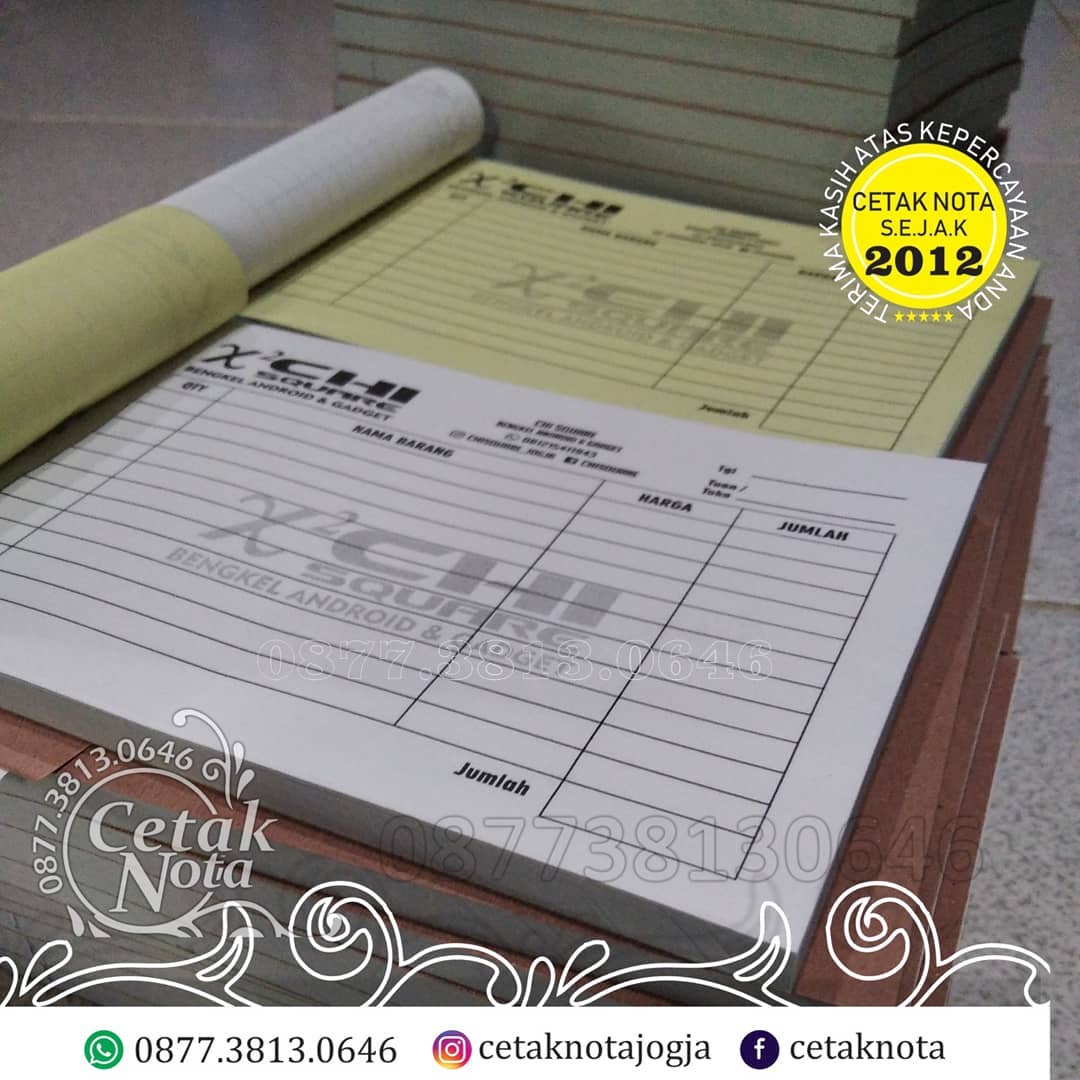 Cetak nota penjualan toko handphone ...... - Cetak Nota Murah