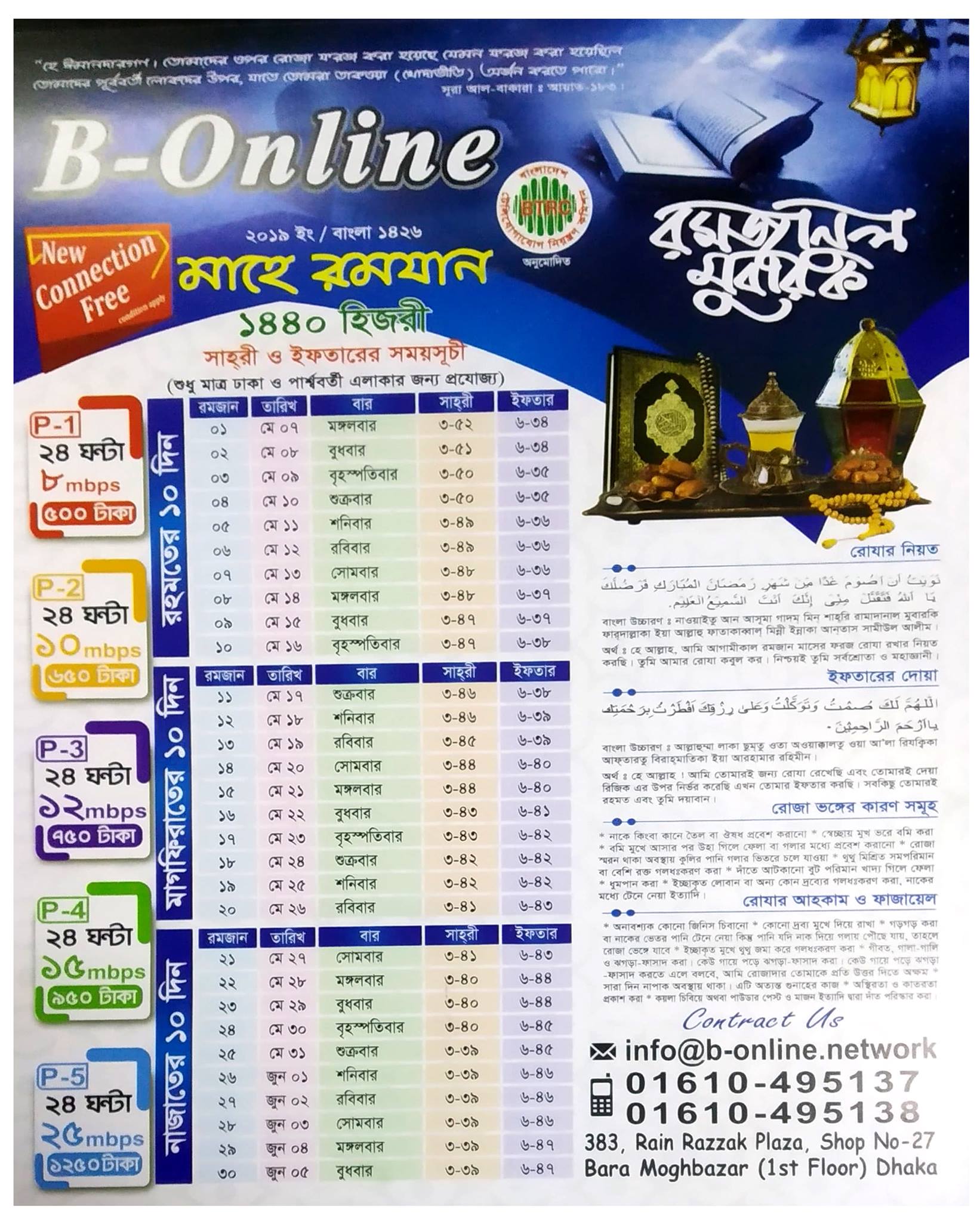 Maa Telecom B Online | Dhaka