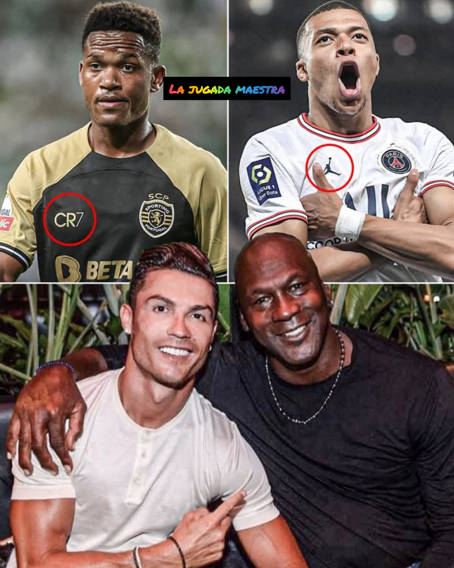 Inca Futbol - 🇵🇹 Cristiano Ronaldo y Michael Jordan 🇺🇸 los... | Facebook
