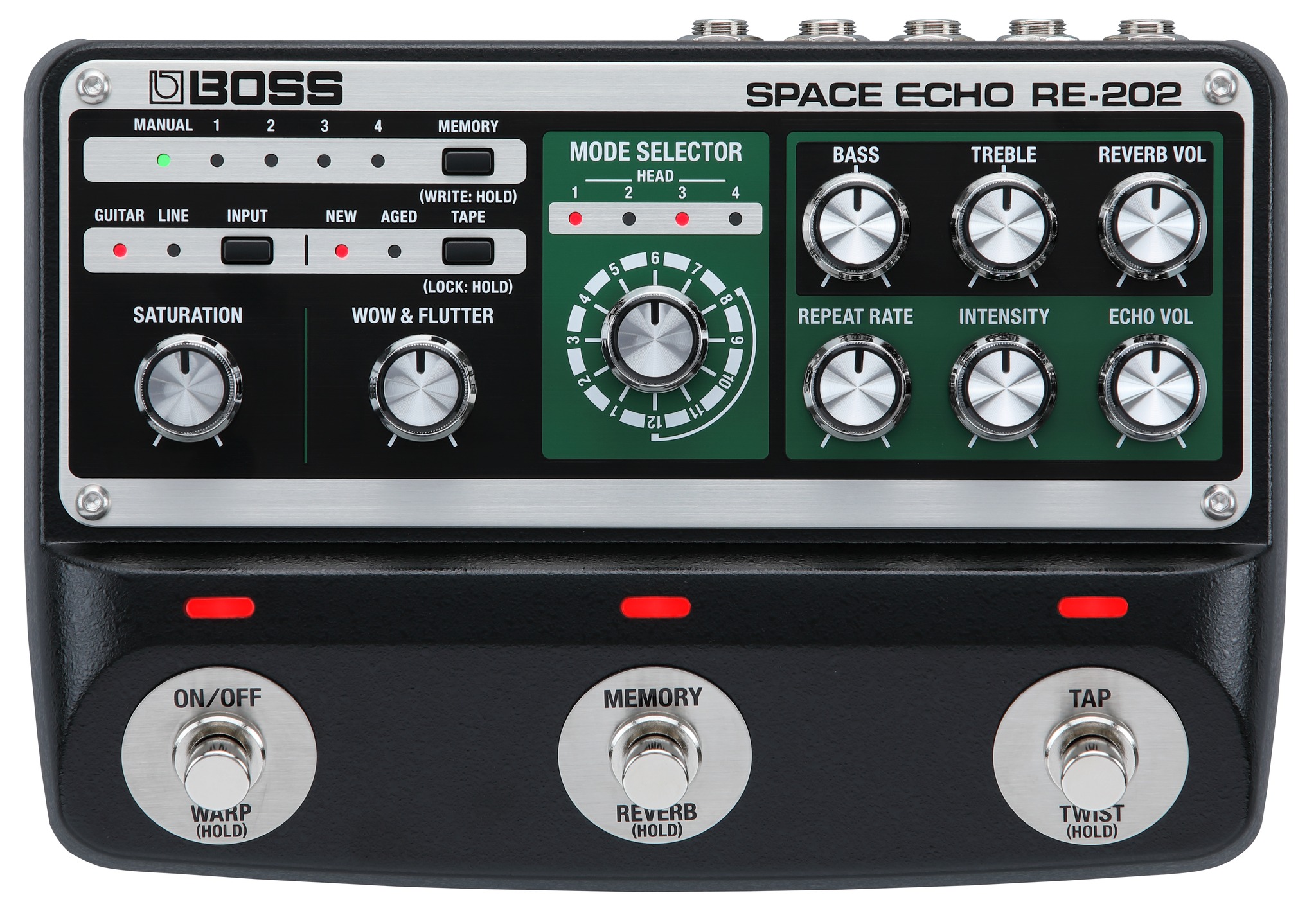 Space Echo pedal comparison: Boss RE-2 vs Nux NDD-7