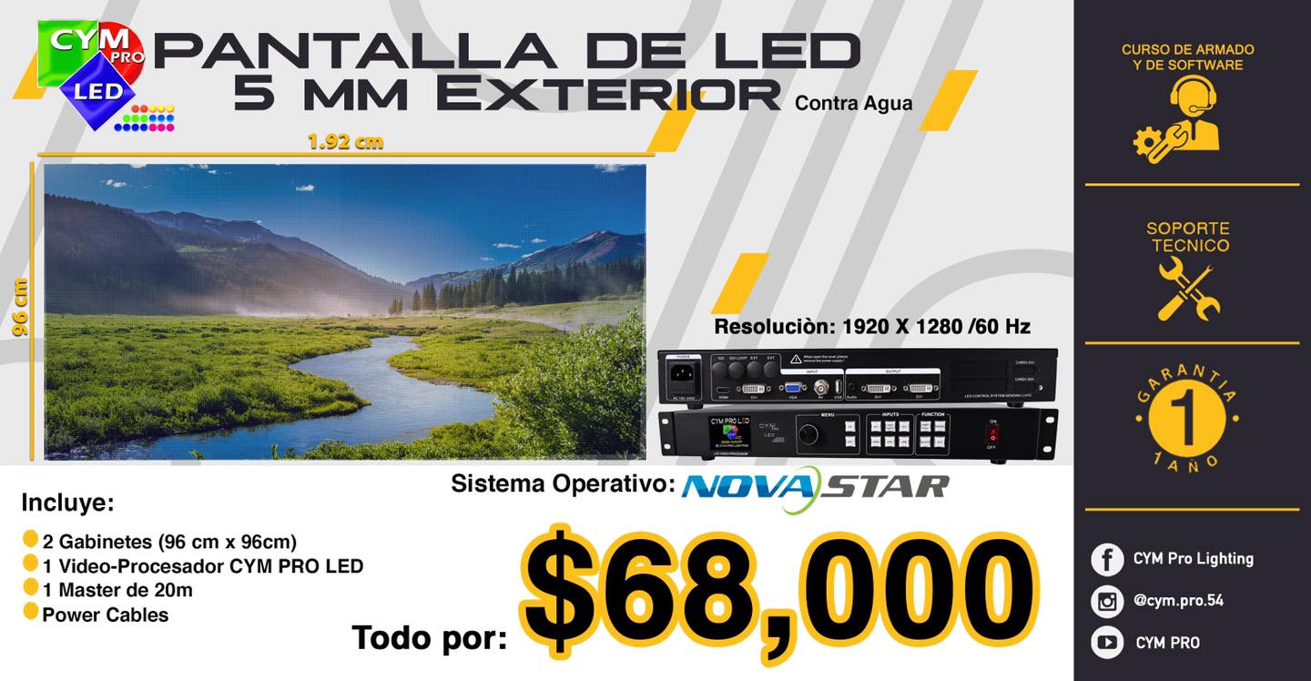 CYM PRO LED - ⚡️CONTAMOS CON PAQUETES DE PANTALLAS DE...