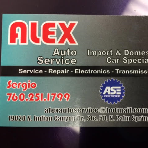 Alex Auto Service | North Palm Springs CA