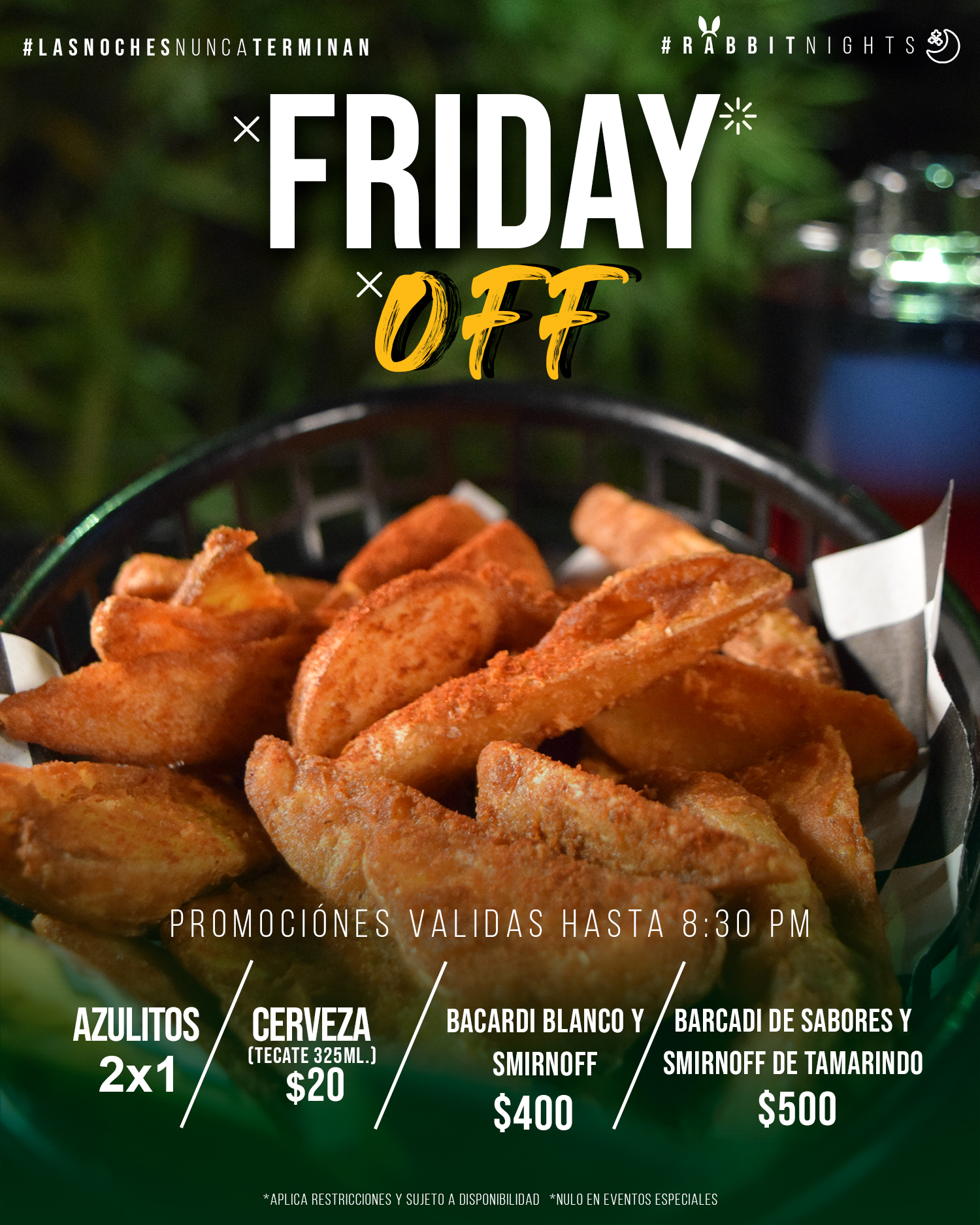 Los tragos🥃🧊 saben mejor en Viernes📅... - The Rabbit Terraza
