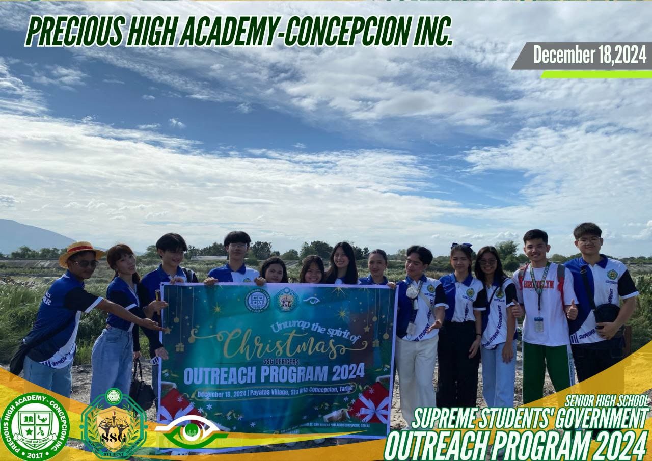 The PHA SSG Outreach Program held... - Precious High Academy