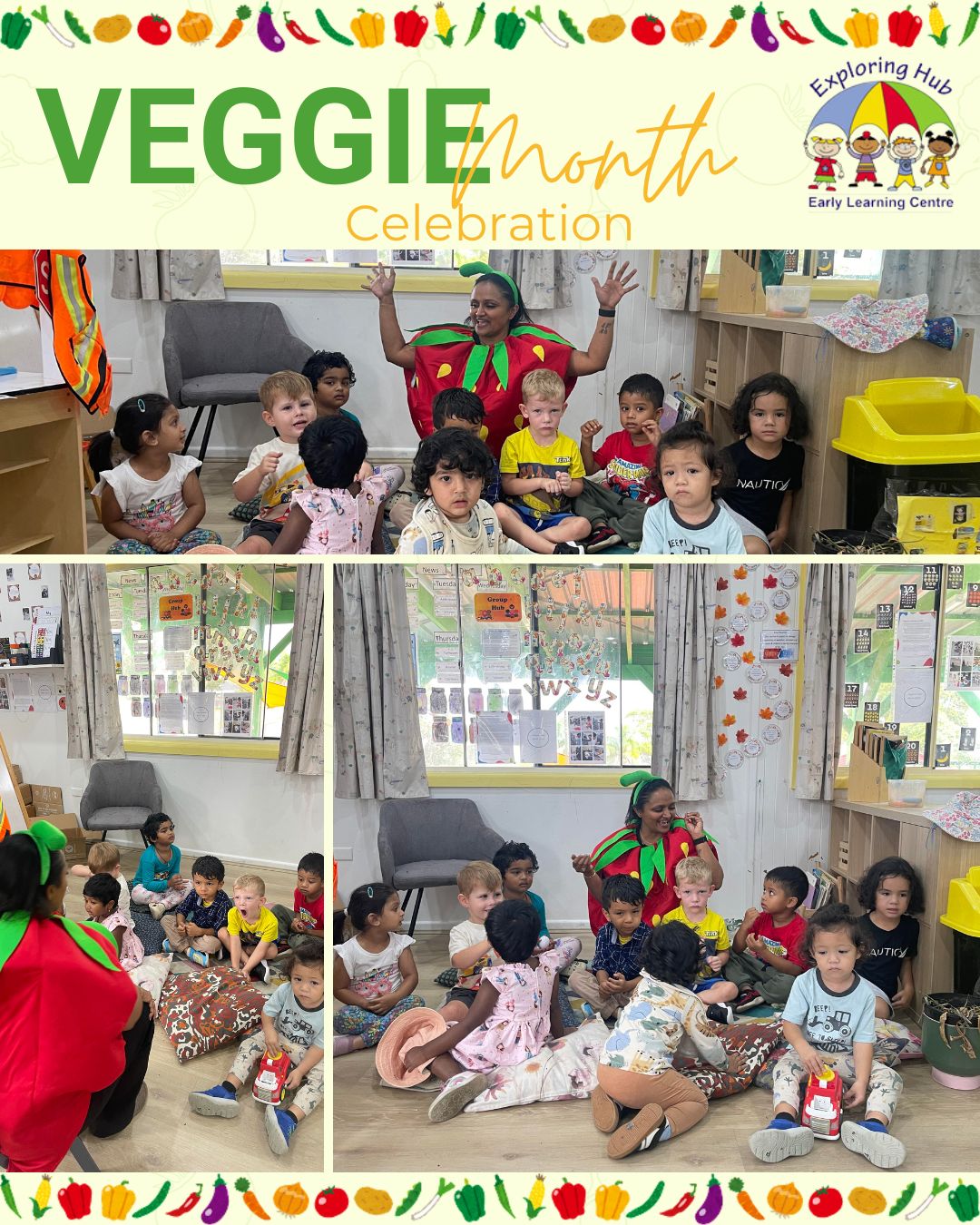 Exploring - Celebrating Veggie Month at Exploring Hub! 🥕🥦🌽 Our little ...