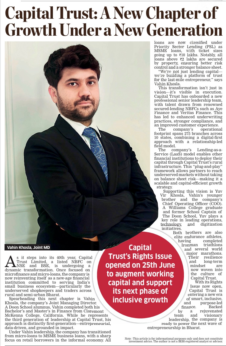 Congratulations to Capital Trust... - Capital Trust Limited | Facebook