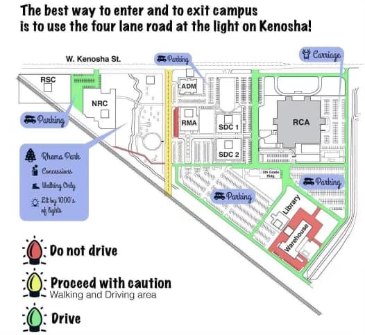 Map of campus from 1990