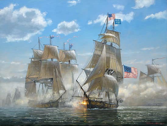 Oliver Hazard Perry, 1785 - 1819. American naval officer in the War of