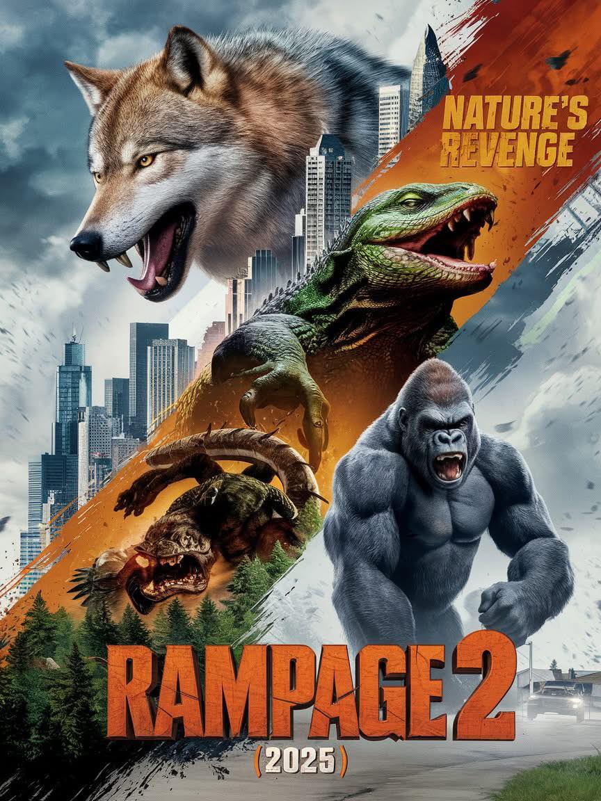 Abouts - 🎬 Rampage 2 (2025) Main Cast: Dwayne Johnson, Naomie Harris ...