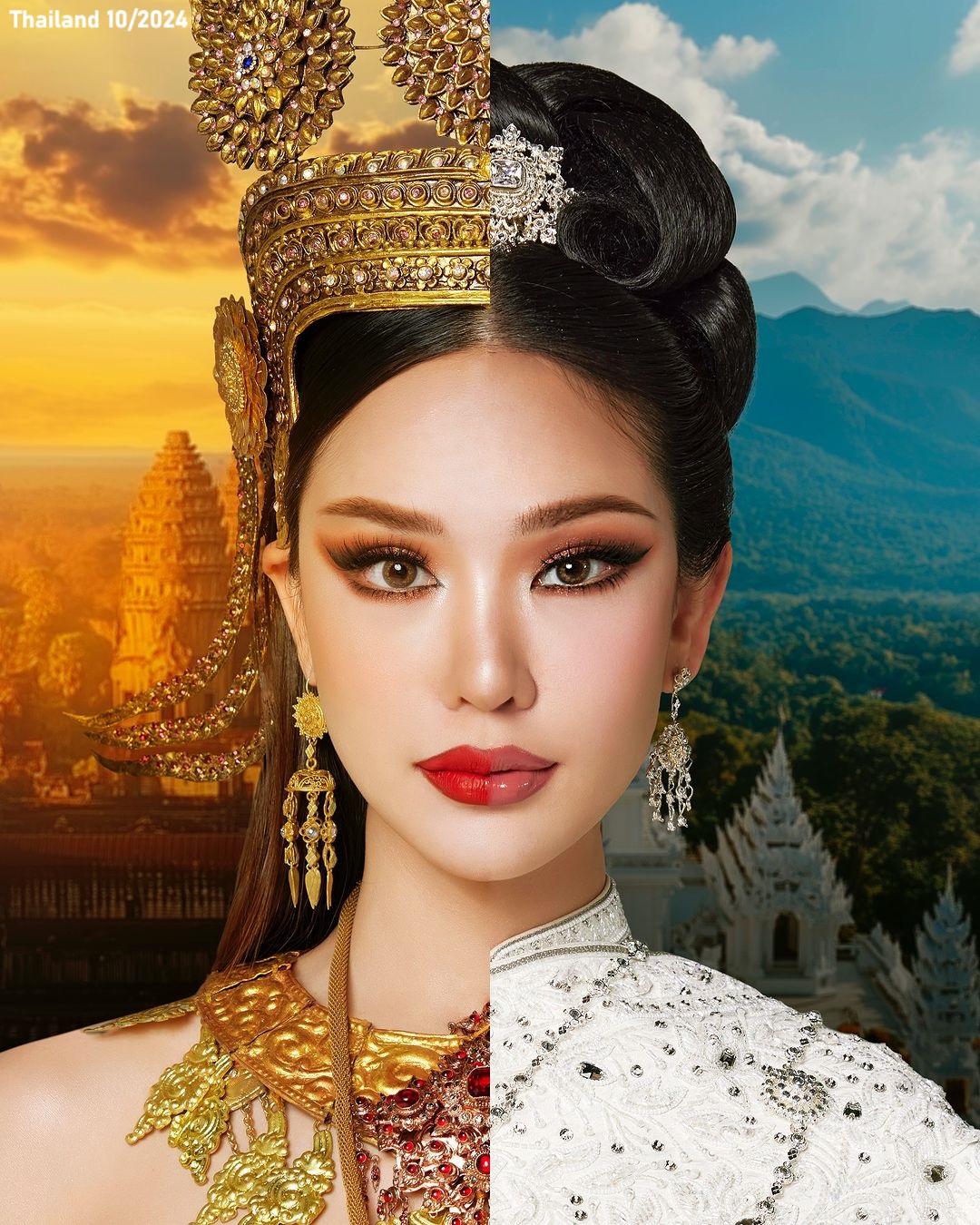 Thai - Two Styles Thai National Costumes Presented by Miss Grand ...