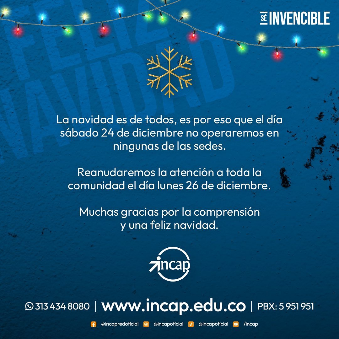 Apreciada... - Instituto Colombiano de Aprendizaje INCAP