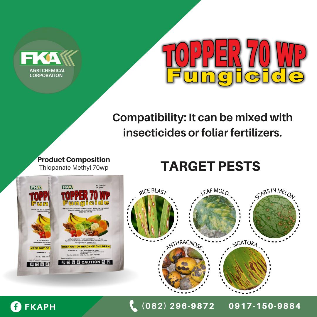 Ang TOPPER 70WP Fungicide ay... - FKA Agri Chemical Corp. | Facebook