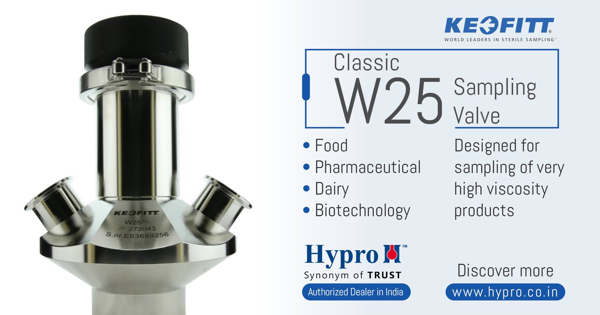 Hypro Group - The Keofitt Classic W25 #Sampling Valve is... | Facebook