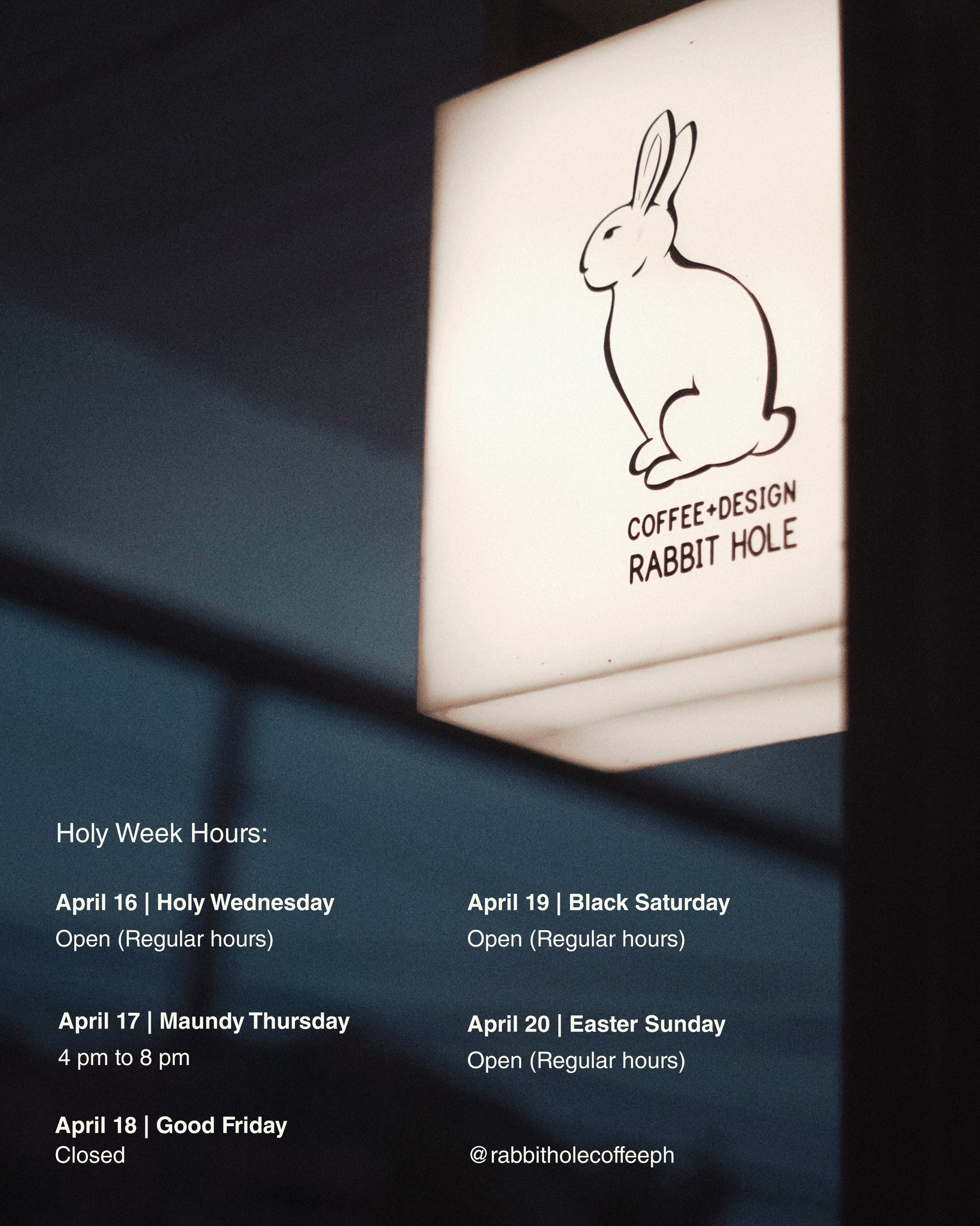 Rabbit Hole Coffee + Design | Las Piñas