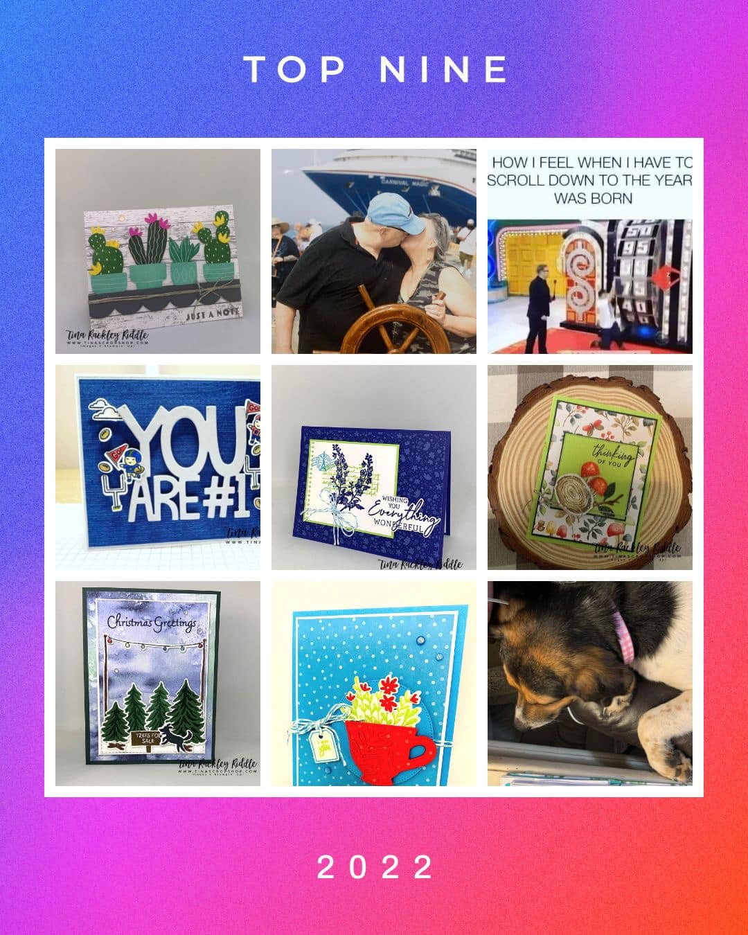 My top 9 on Instagram was... - Tina Riddle, Tina's Crop Shop