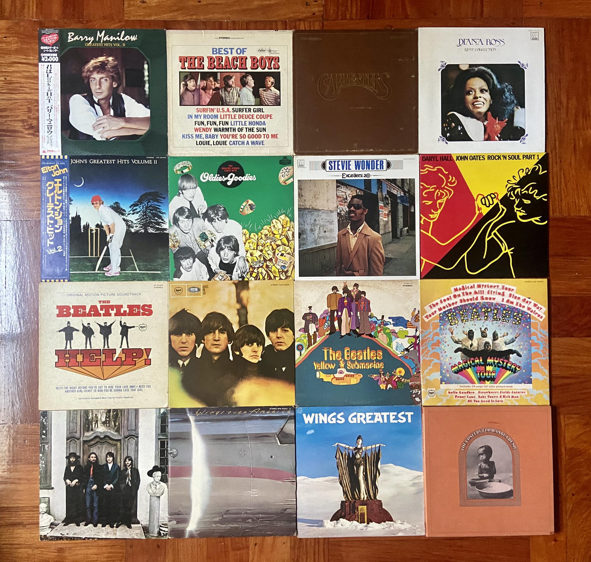 1973 Japanese Beatles White Album with poster and inserts
