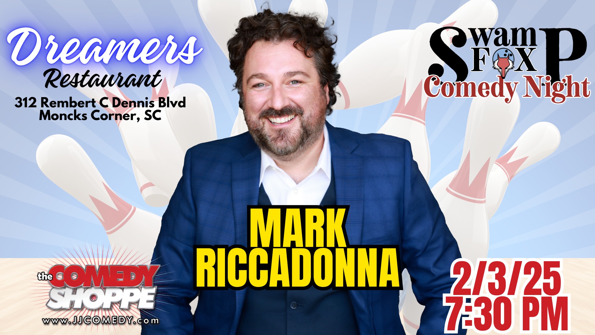 Mark Riccadonna at Dreamers in Moncks Corner