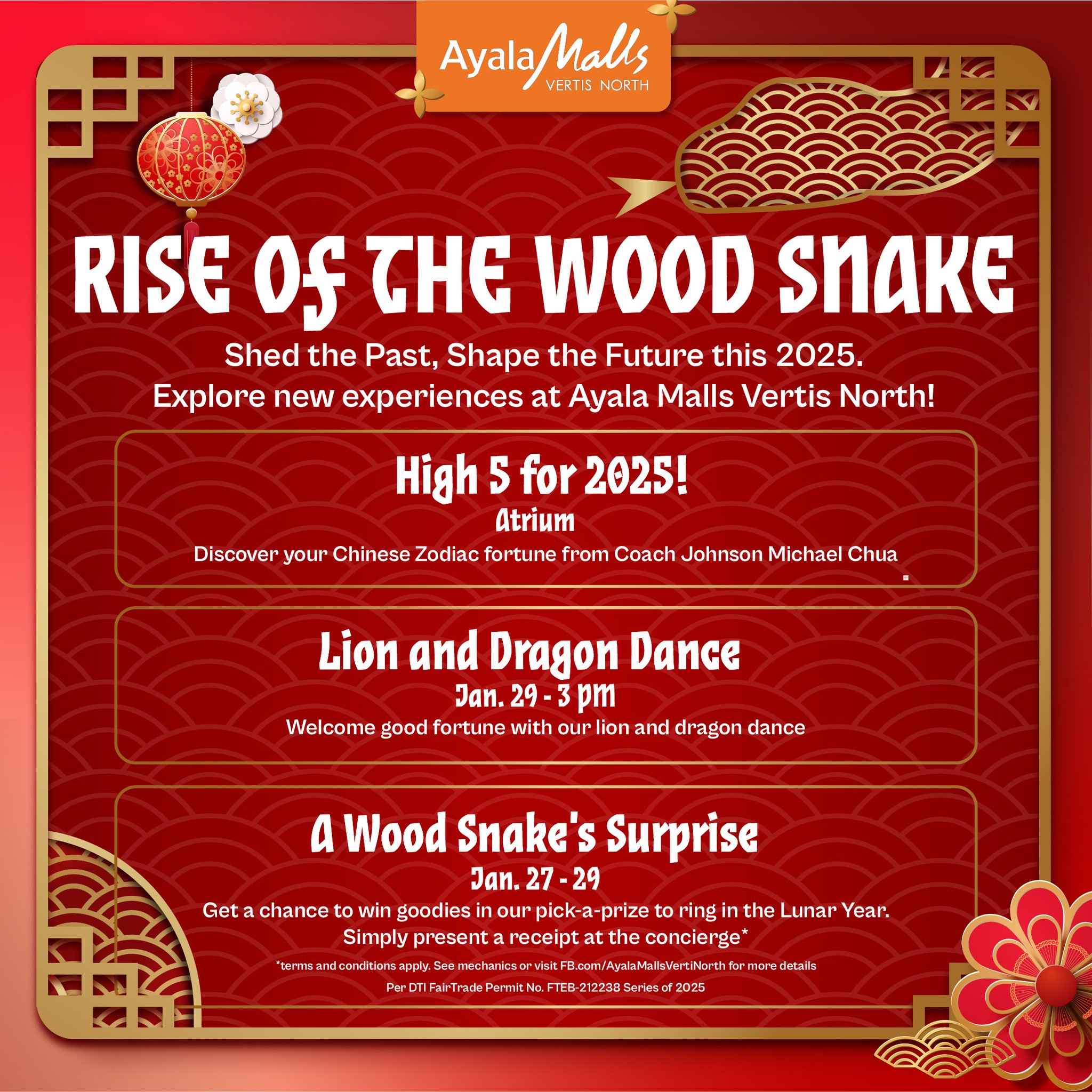 May the Year of the Snake bring... - Ayala Malls Vertis North | Facebook
