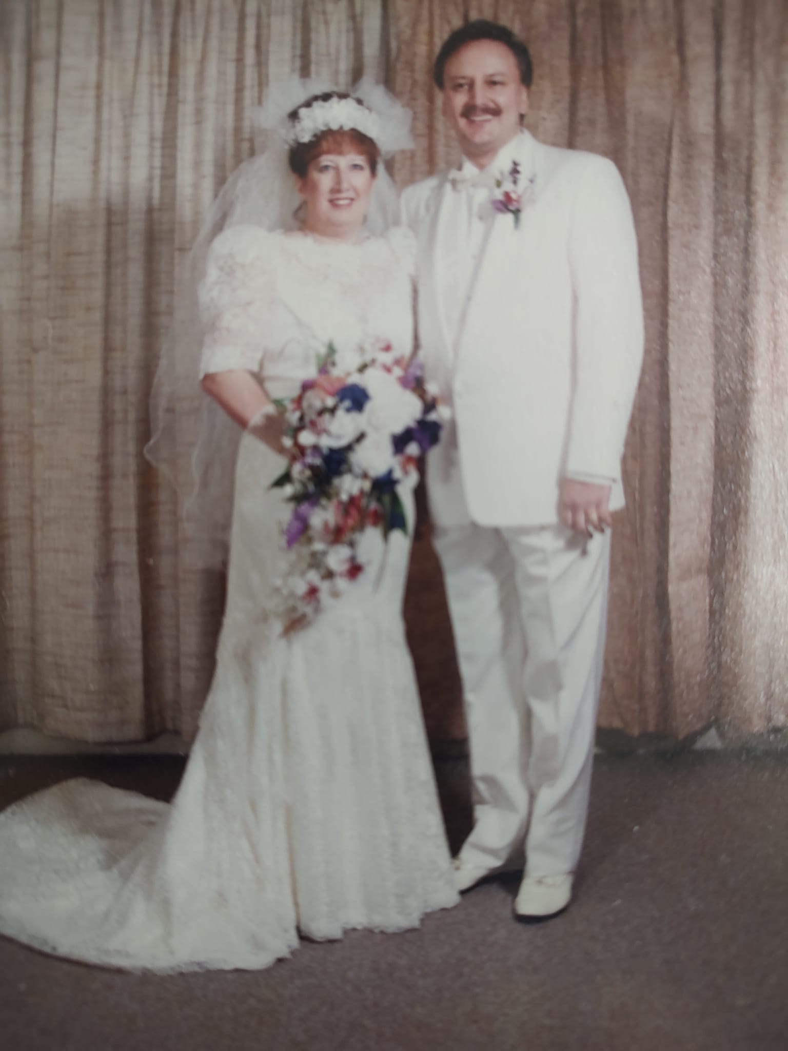 Throwback wedding memory from 1992