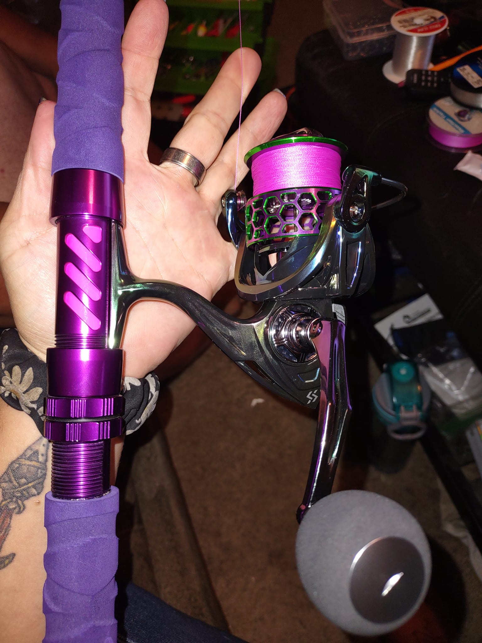 fishing rod combo best for catfish pink Cat Slayer Spinning and Baitfeeder Combos The 66 Blush Spinning Combo is made for female anglers who want a stylish Fishing Rod and Reel Combos,