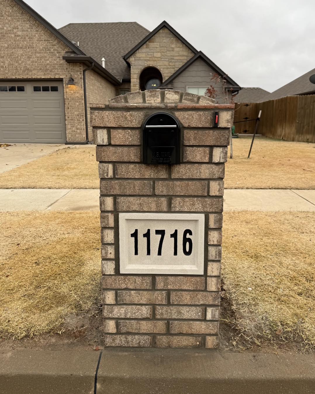 Full build with cast stone address... - Brock Johnson Masonry | Facebook