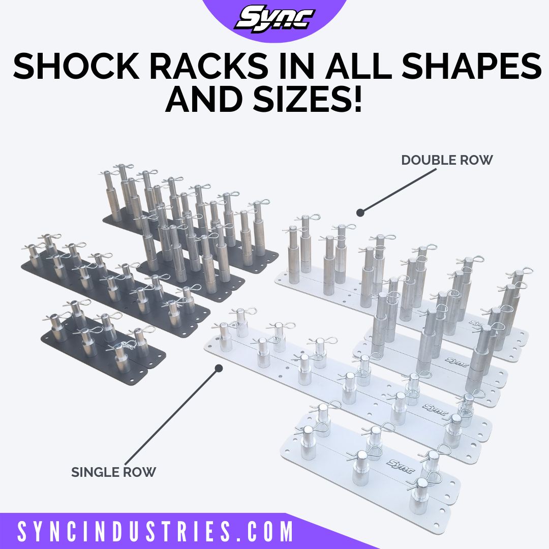 Sync Industries - Our ever popular shock rack range has... | Facebook