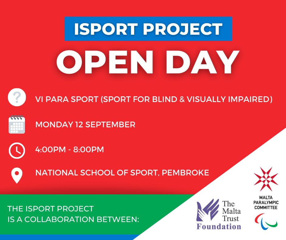 LAUNCH OF THE ISPORT PROJECT... - Malta Society of the Blind | Facebook