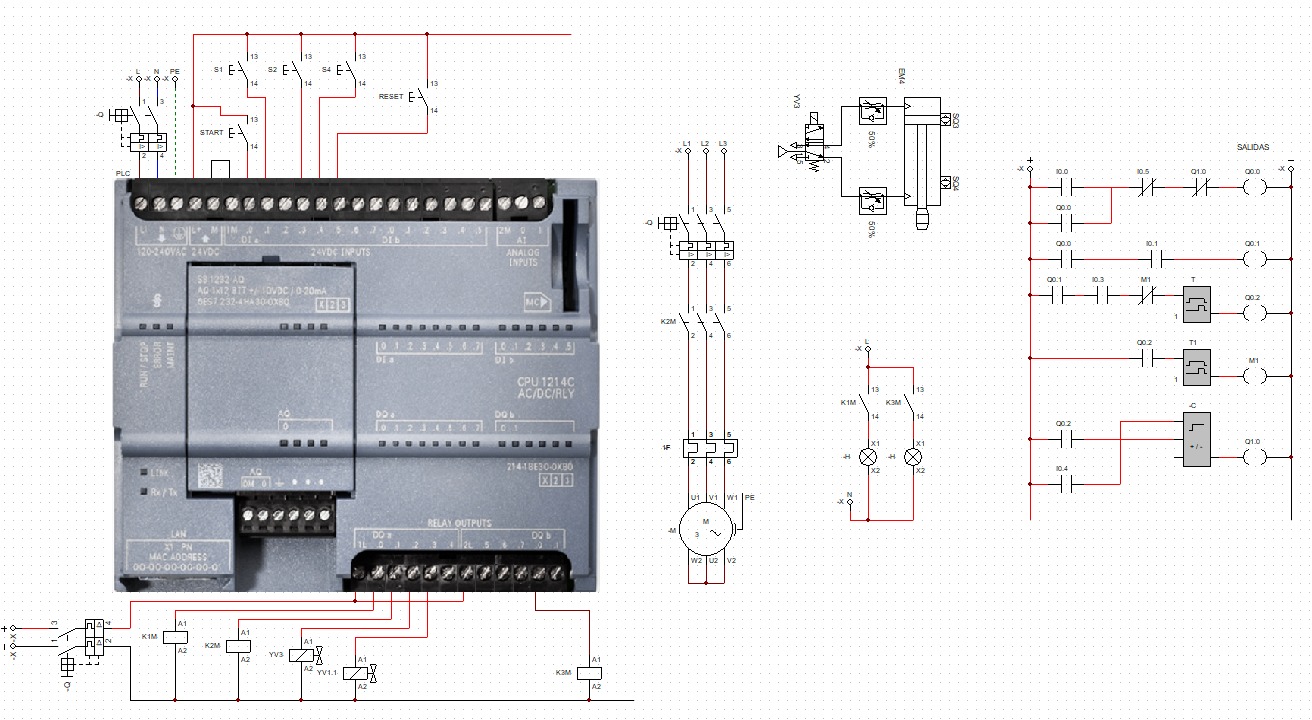 Simuladores Electrónicos Ingenieria Cade Simu PC Simu Codesys Fluidsim.