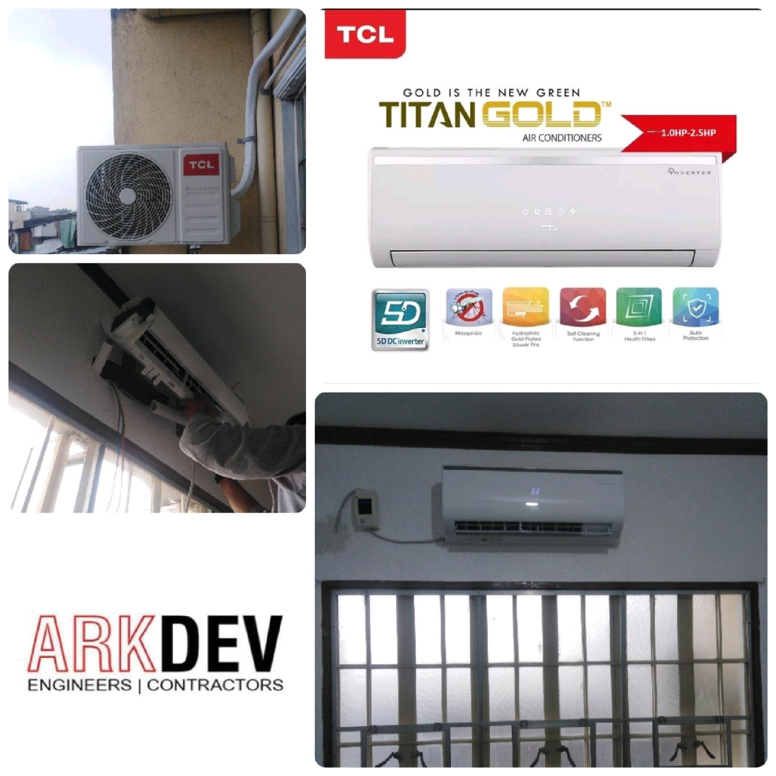 💯 DONE INSTALLATION OF TCL BRAND 💯... - Arkdev Engineering