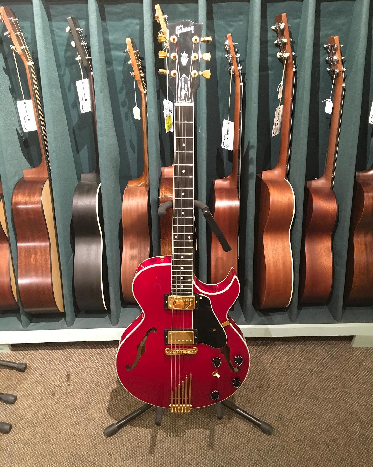 Just in a Gibson Howard Roberts Fusion red from 1995 $3800 with