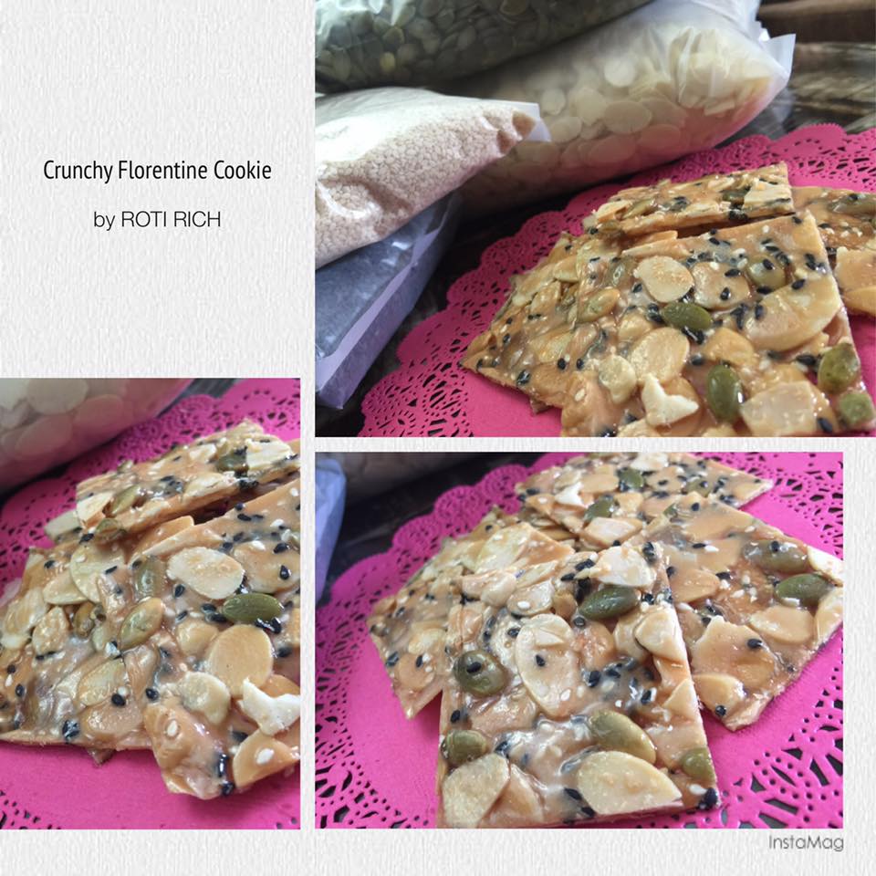 ROTI RICH - Assalamualaikum... Crunchy Florentine Cookies...