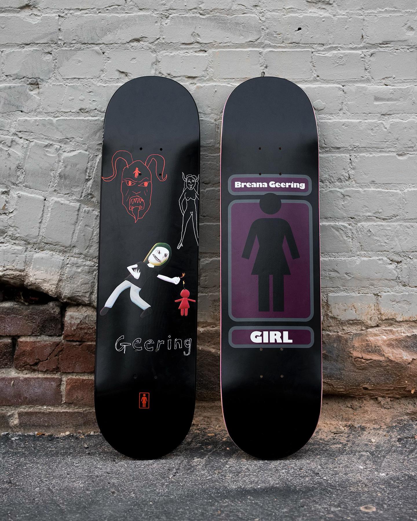 Breana Geering's debut pro models from Girl Skateboards have