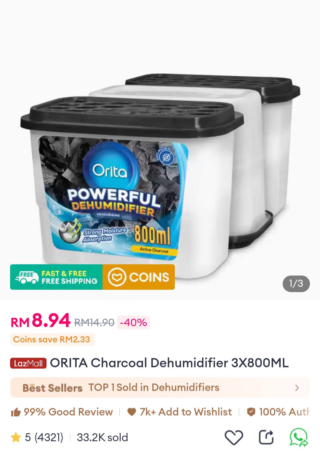 FB互关互sapok好康beli jual交流群 | 家里潮湿的地方这个Orita Dehumidifier 👍🏻 | Facebook
