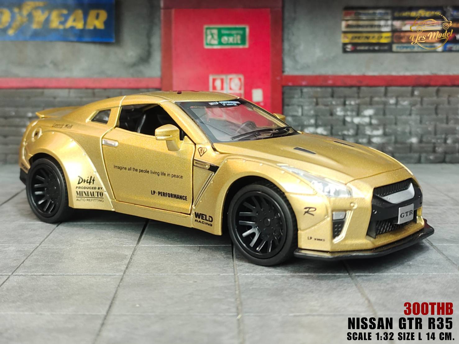 Yes - NISSAN GTR R35 Scale 1:32 ขนาดความยาว 14 ซม. เปิดประตูได้ 4 บาน ...