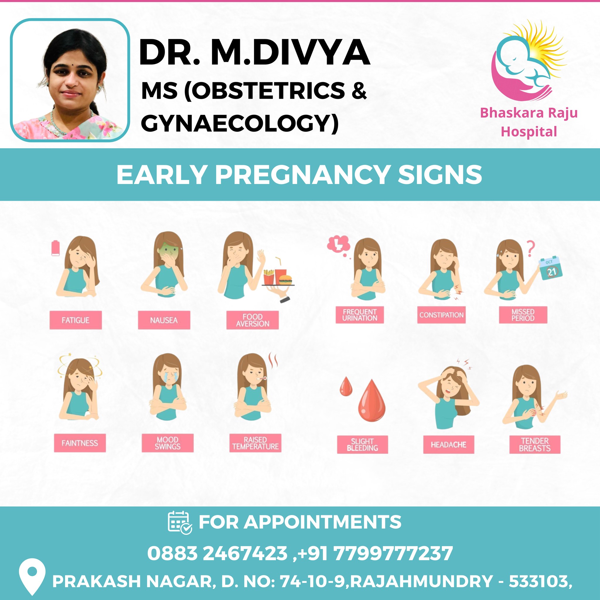 The most common early signs and... - Bhaskara Raju Hospital