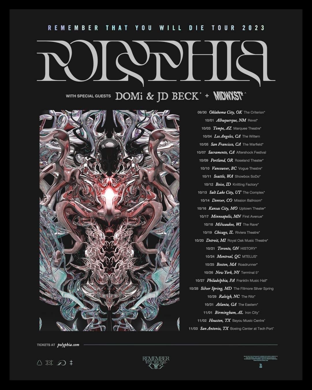 Remember That You Will Die Tour 2023 with DOMi & JD Beck & Midwxst